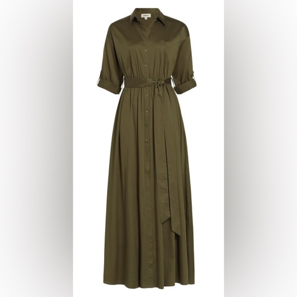 L'AGENCE Cammi Belted Shirtdress size S